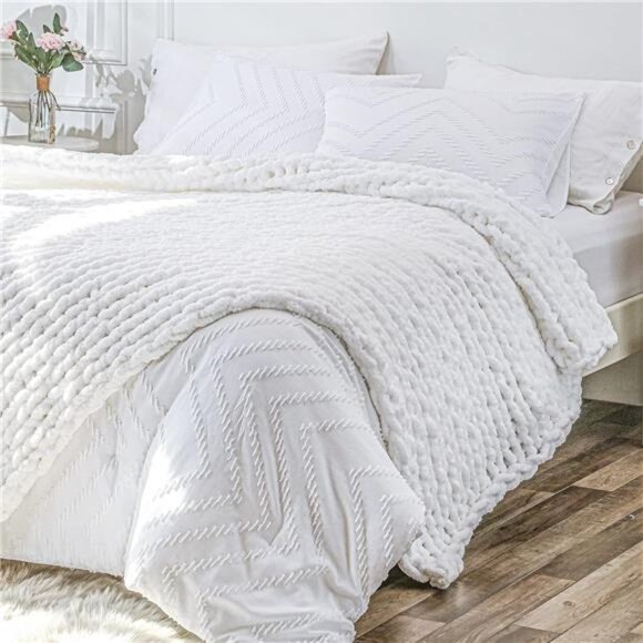 Chunky Knit Blanket Throw 40